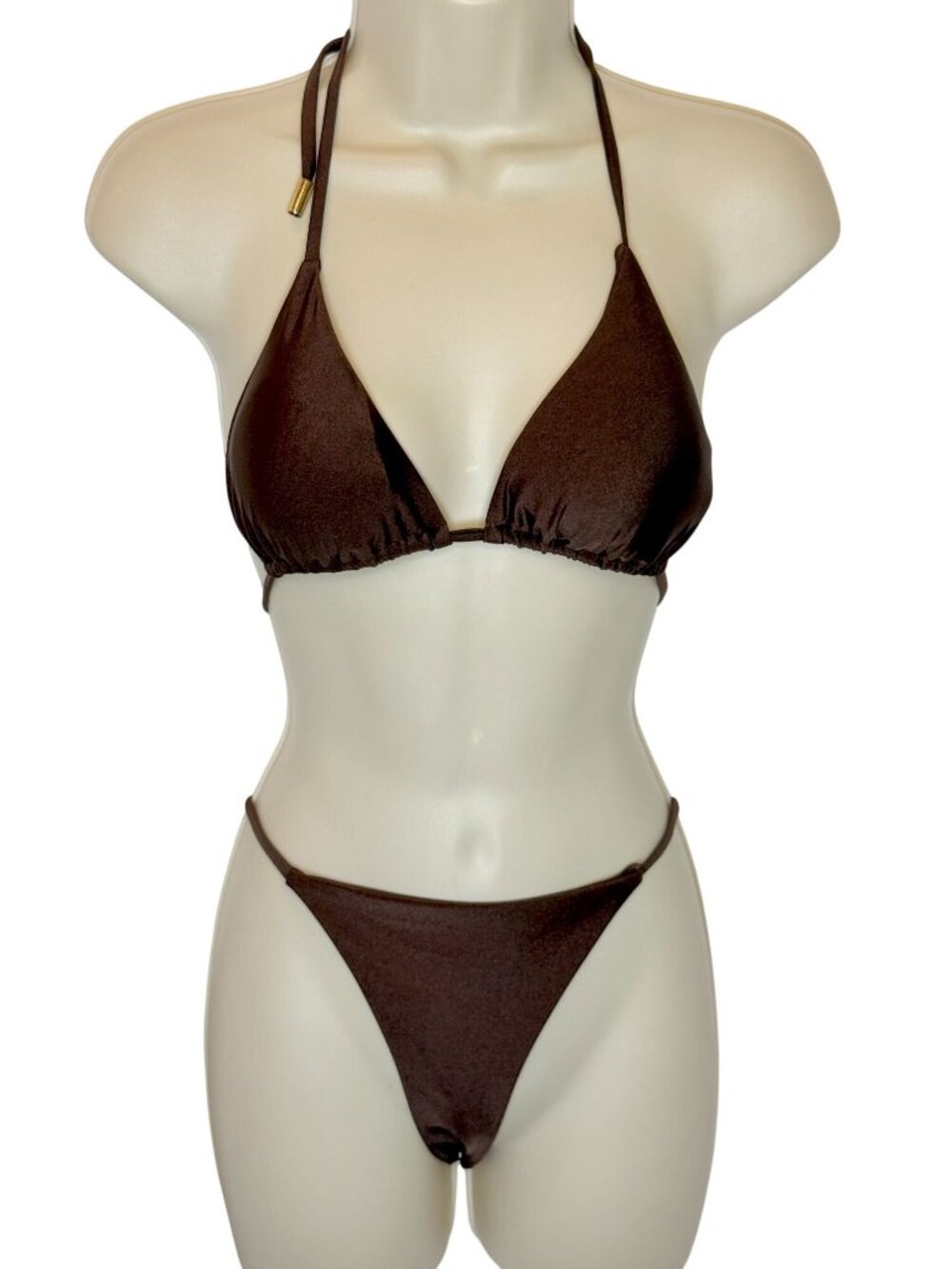 ESCO Swim Brown Joie Thong Bikini NWT - Size M/L